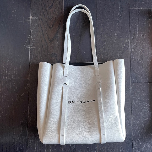 Balenciaga smooth calfskin XS everyday tote bag white 2way w/tag dust bag - Picture 4 of 16